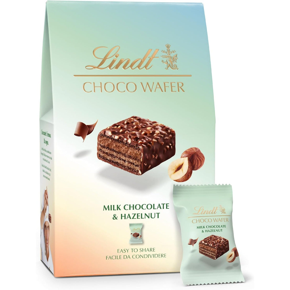 Lindt 135g Milk Chocolate & Hazelnuts Choco Wafer Sharing Box
