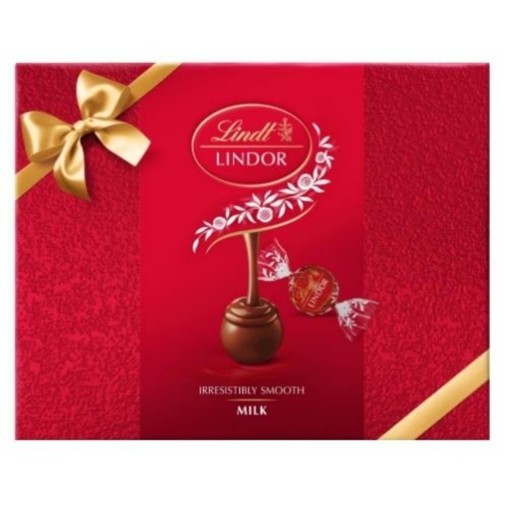 Lindt 300g Milk Chocolate Gift Wrap Box