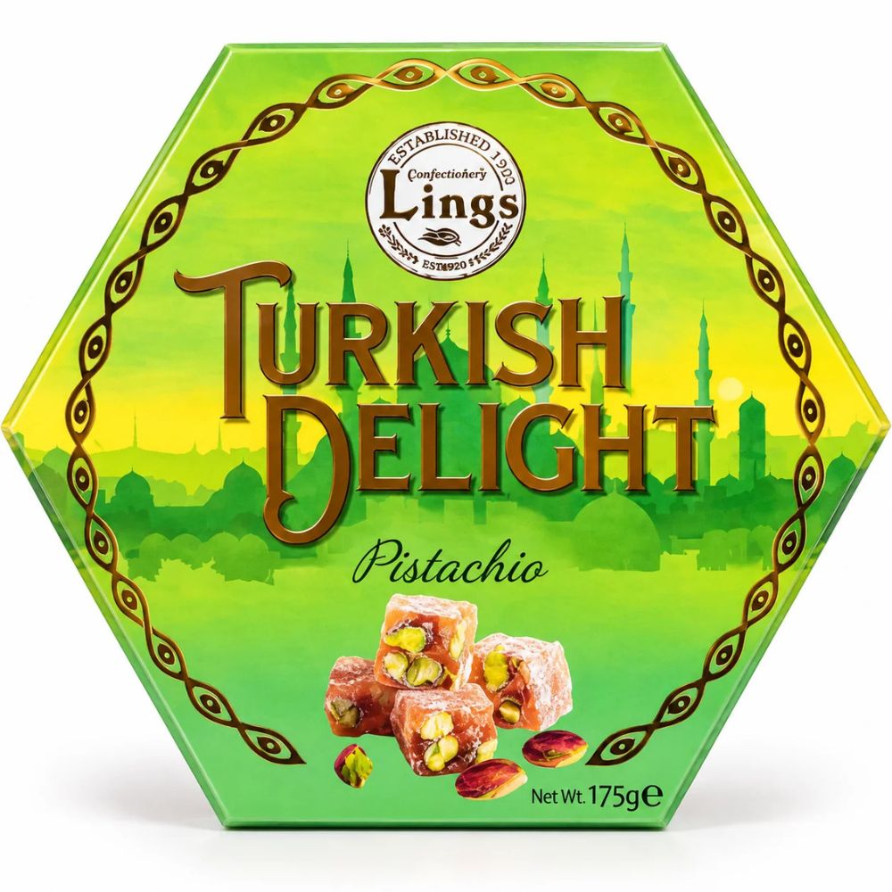 Lings 175g Pistachio Turkish Delight