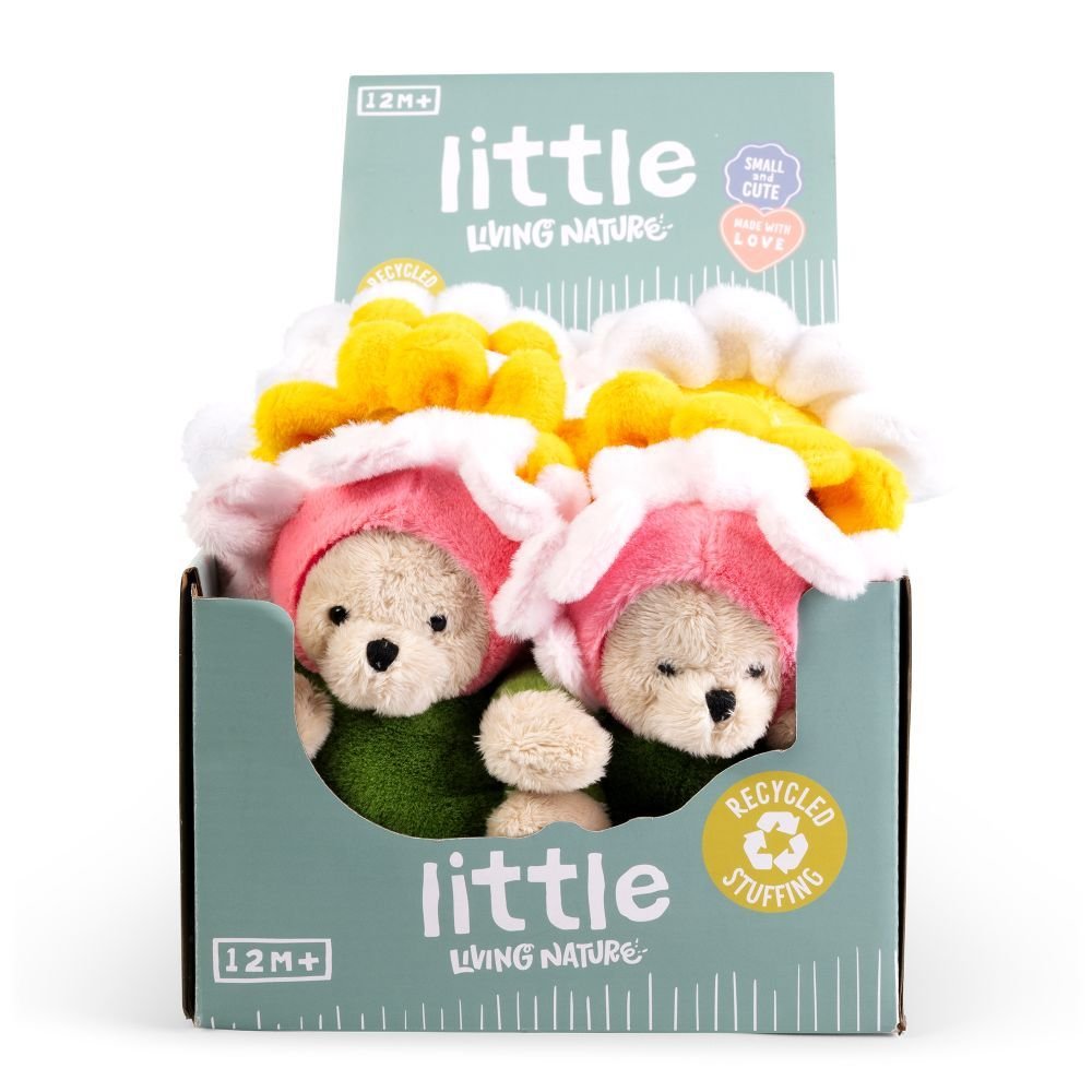 LITTLE Living Nature 13cm Play Flower Animal Soft Toy (Choice of 3) - Old Railway Line Garden Centre