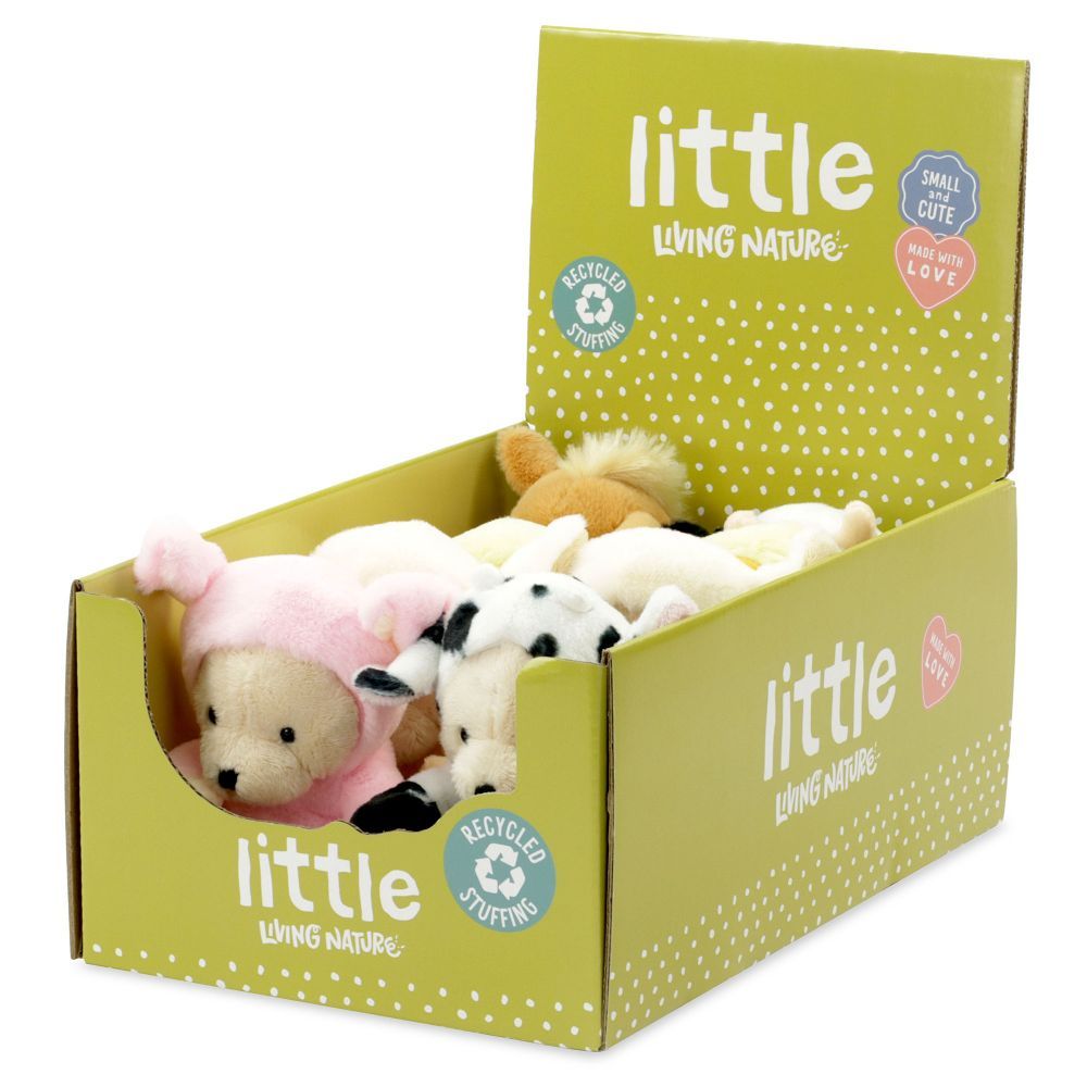 LITTLE Living Nature 15cm Play Farm Animal Soft Toy (Choice of 4) - Old Railway Line Garden Centre