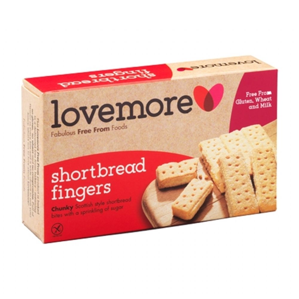 Lovemore 125g Gluten-Free Shortbread Fingers