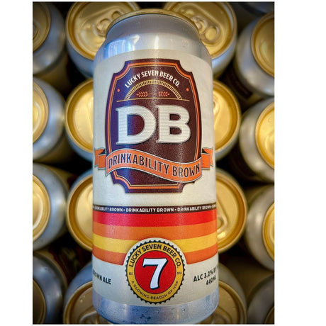 LUCKY 7 440ml Drinkability Brown Can - Old Railway Line Garden Centre
