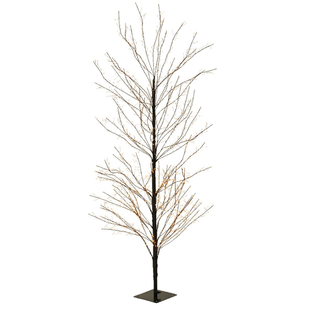 Lumineo 1.5m (5ft) Classic Warm Micro LED Black Twig Tree