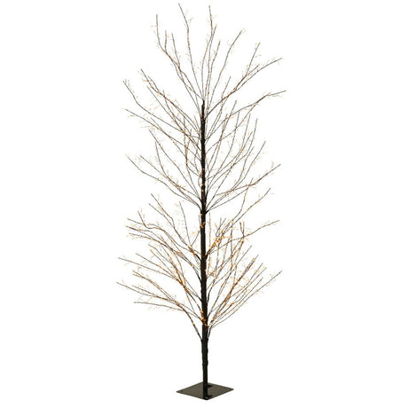 Lumineo 1.5m (5ft) Classic Warm Micro LED Black Twig Tree