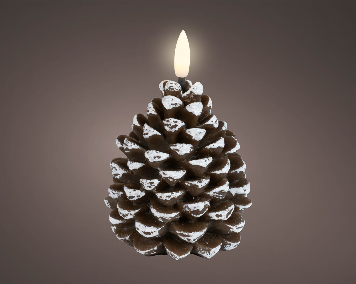 Lumineo 10.8cm LED Pinecone Candle - 481558