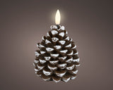 Lumineo 10.8cm LED Pinecone Candle - 481558