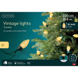 Lumineo 100 LED Vintage Warm White Lights 8 Function Outdoor Twinkle Lights