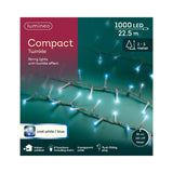Lumineo 1000 Cool White & Blue LED Compact Christmas Lights (22.5m)