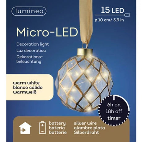 Lumineo 10cm Warm White LED Ball
