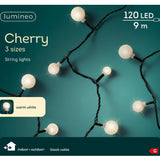 Lumineo 120 LED Warm White Cherry Bulb String Lights (9m)