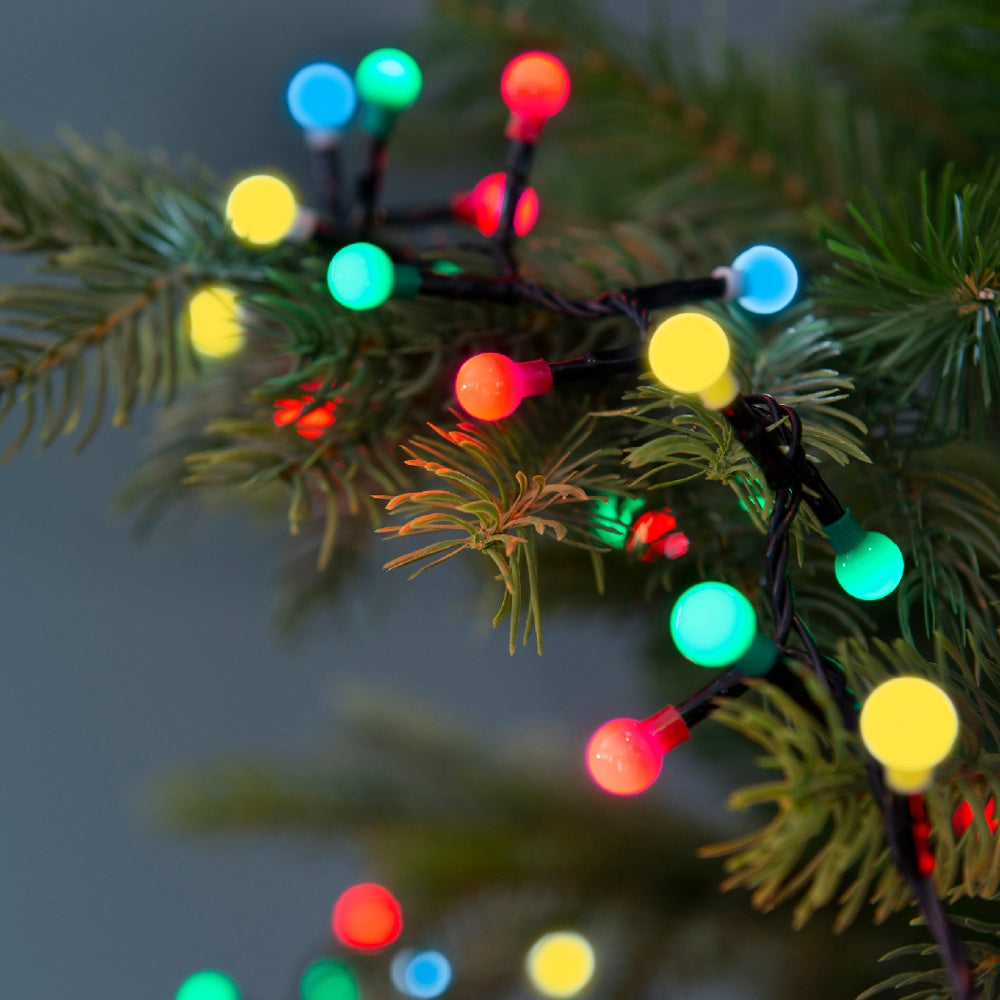 Lumineo 120 LED Multi Coloured Cherry String Lights (9m)