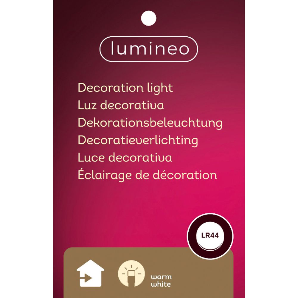 Lumineo 12cm White LED Porcelain House