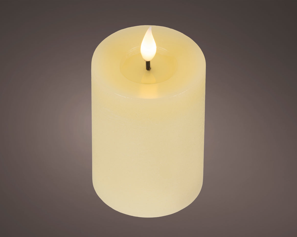 Lumineo 13.5cm LED Realistic Wax Candle - Cream - (Set of 2) - 480452
