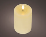Lumineo 13.5cm LED Realistic Wax Candle - Cream - (Set of 2) - 480452