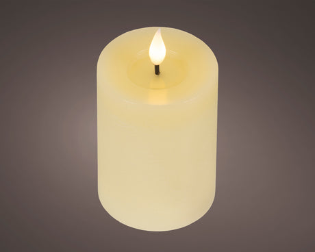 Lumineo 13.5cm LED Realistic Wax Candle - Cream - (Set of 2) - 480452