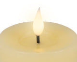 Lumineo 13.5cm LED Realistic Wax Candle - Cream - (Set of 2) - 480452