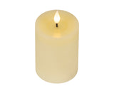 Lumineo 13.5cm LED Realistic Wax Candle - Cream - (Set of 2) - 480452