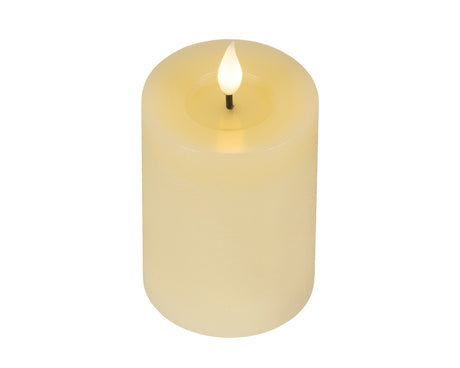 Lumineo 13.5cm LED Realistic Wax Candle - Cream
