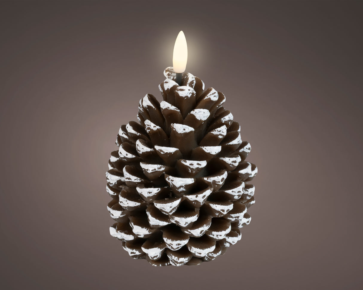 Lumineo 13cm LED Pinecone Candle - 481559