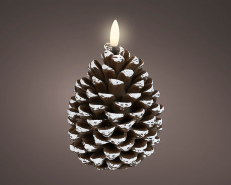 Lumineo 13cm LED Pinecone Candle - 481559
