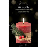 Lumineo 13cm Red LED Candle