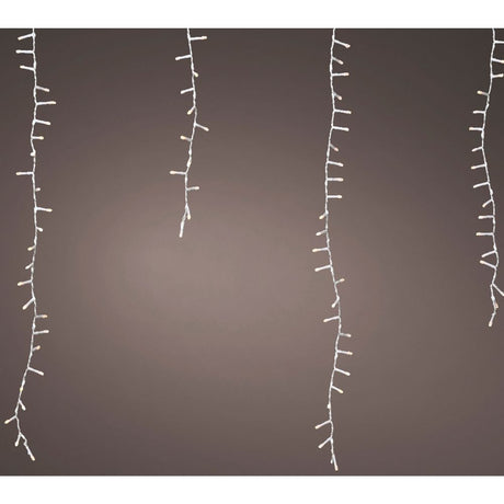Lumineo 1416 LED White Icicle Outdoor Twinkle Lights