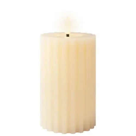 Lumineo 14cm LED Wick Carved Candle