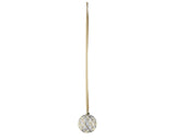 Lumineo 14cm Micro LED Stead Ball Clear Hanging Decoration - Warm White - 487581