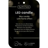 Lumineo 15.5cm White LED Candle Wax Tree