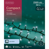 Lumineo 1500 Cool White LED Compact Christmas Lights (34m)
