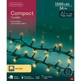 Lumineo 1500 Soft Gold LED Compact Christmas Lights (34m)