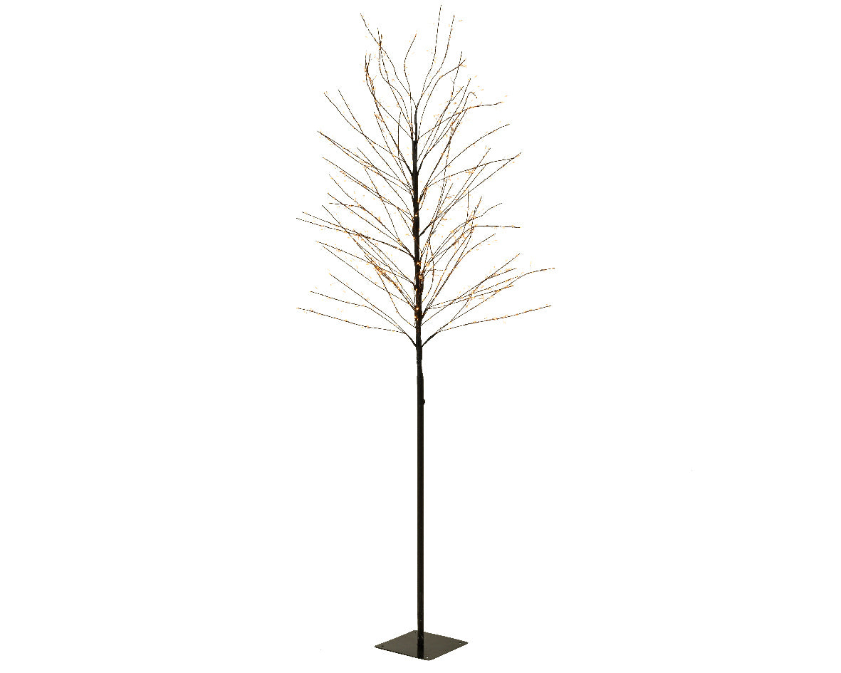 Lumineo 150cm Classic Warm Micro LED Tree - Black Frame - 505325