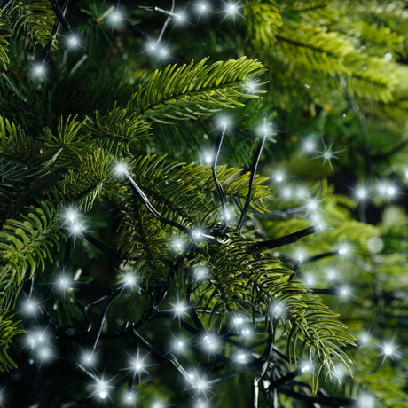 Lumineo 1512 Cool White LED Twinkle Effect Outdoor Cluster Lights (14m)