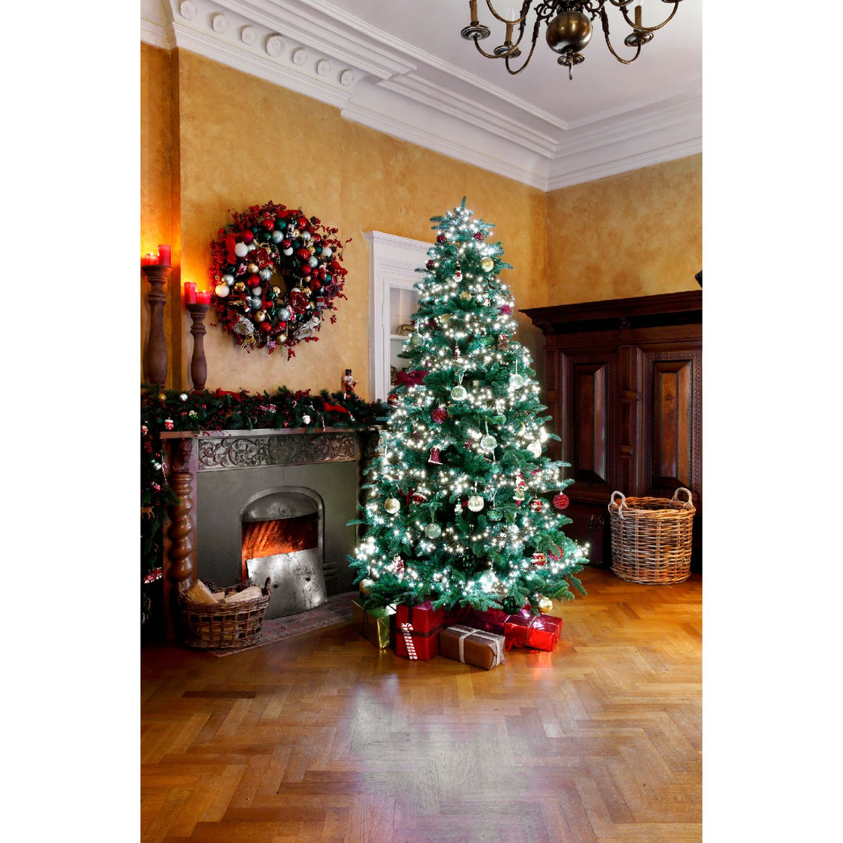 Lumineo 1512 Cool White LED Twinkle Effect Outdoor Cluster Lights (14m)