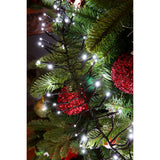 Lumineo 1512 Cool White LED Twinkle Effect Outdoor Cluster Lights (14m)