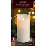Lumineo 15cm LED Cream Wax Waving Candle