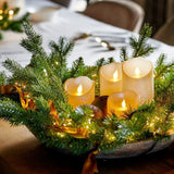 Lumineo 15cm LED Cream Wax Waving Candle