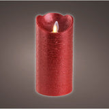 Lumineo 15cm LED Red Wax Waving Candle