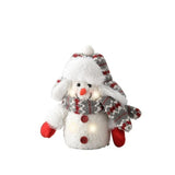 Lumineo 15cm LED Snowman with Hat & Scarf Decoration (Choice of 3)