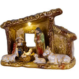 Lumineo 15cm Micro LED Porcelain Nativity Set