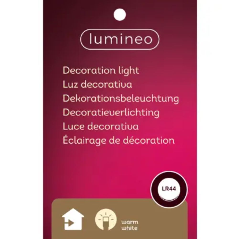 Lumineo 15cm White LED Porcelain House