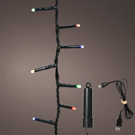 Lumineo 160 Multi Coloured LED Rechargeable Compact Lights (4m)