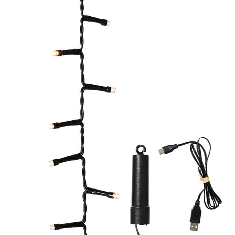 Lumineo 160 Warm White LED Rechargeable Compact Lights (4m)