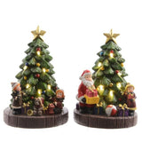 Lumineo 16cm LED Christmas Tree Scene Ornament (Choice of 2)