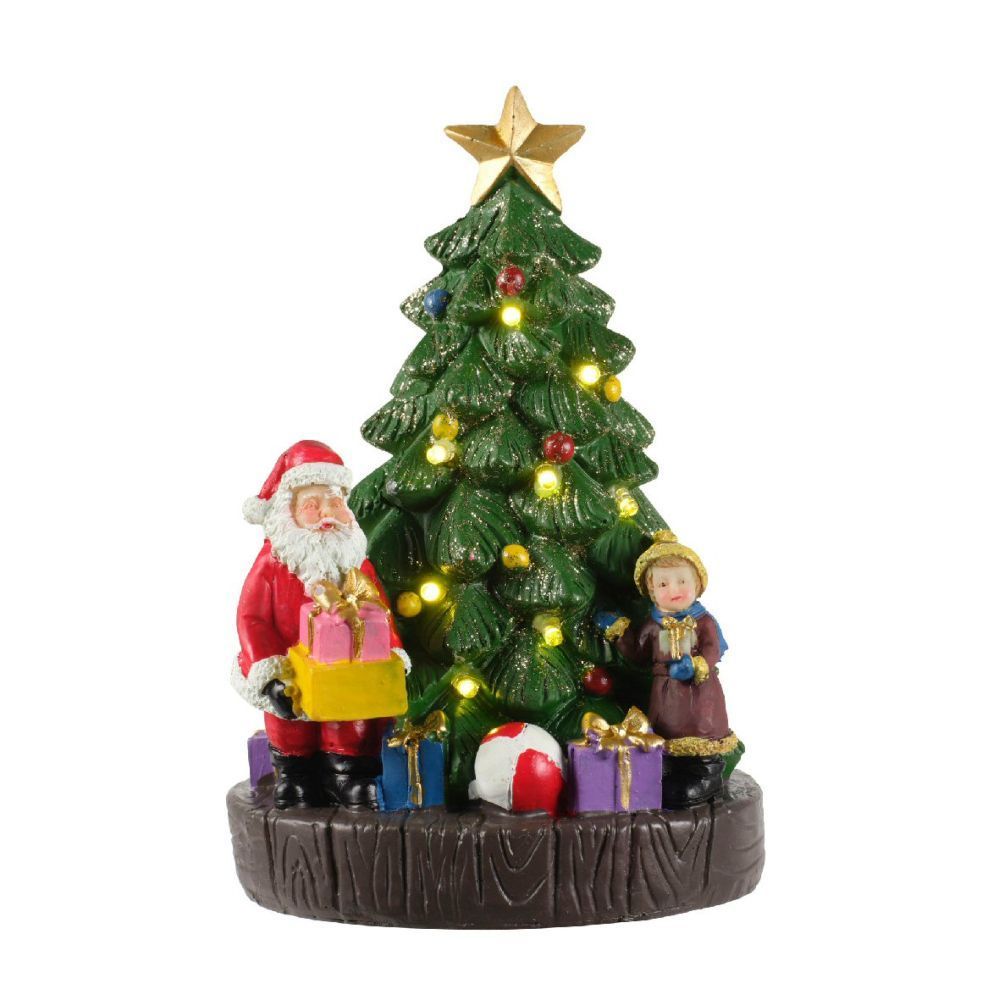 Lumineo 16cm LED Christmas Tree Scene Ornament (Choice of 2)