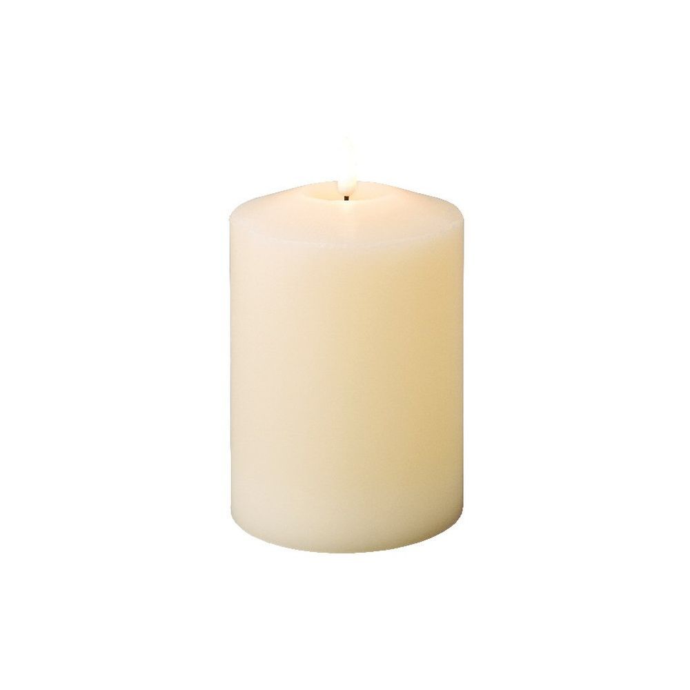 Lumineo 17cm LED Cream Church Wax Candle