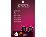 Lumineo 17cm LED Realistic Candle in Lantern - (Choice of 3) - Warm White - 490195