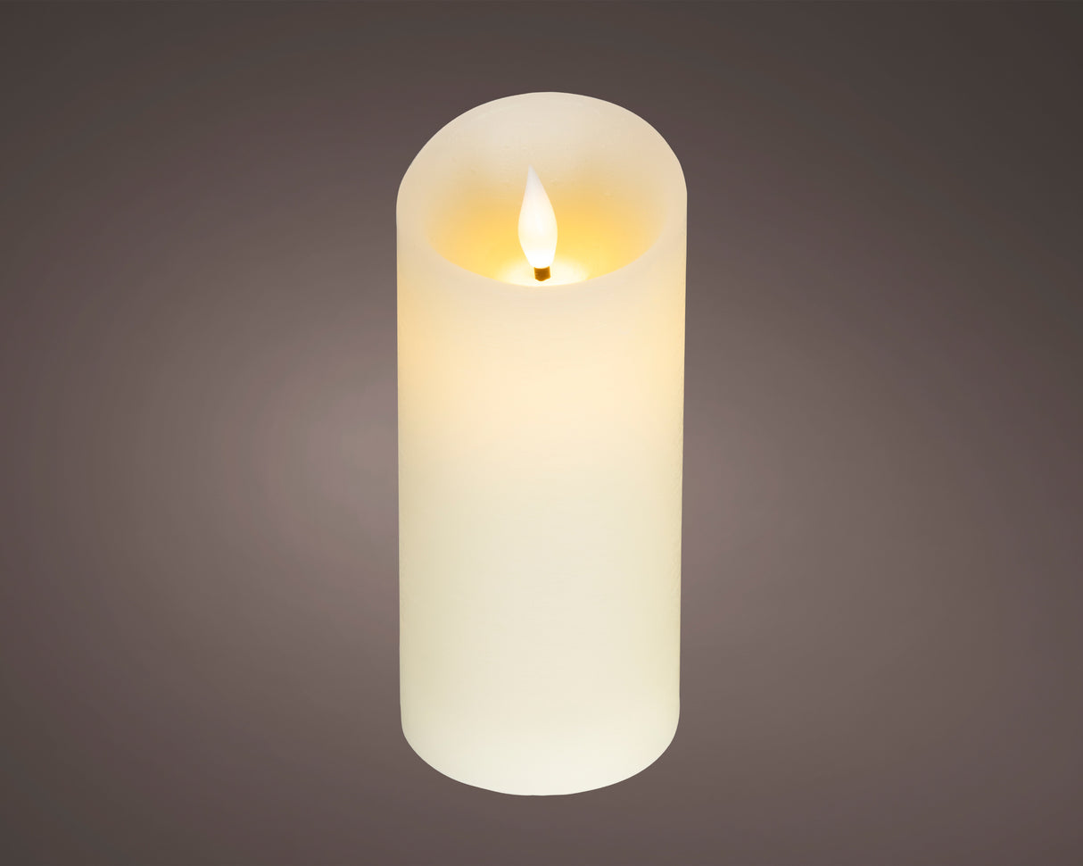 Lumineo 17cm LED Realistic Waving Candle - Cream - 480677