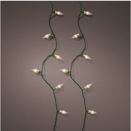 Lumineo 180 Warm White LED Vintage Twinkle Lights (17.9m)